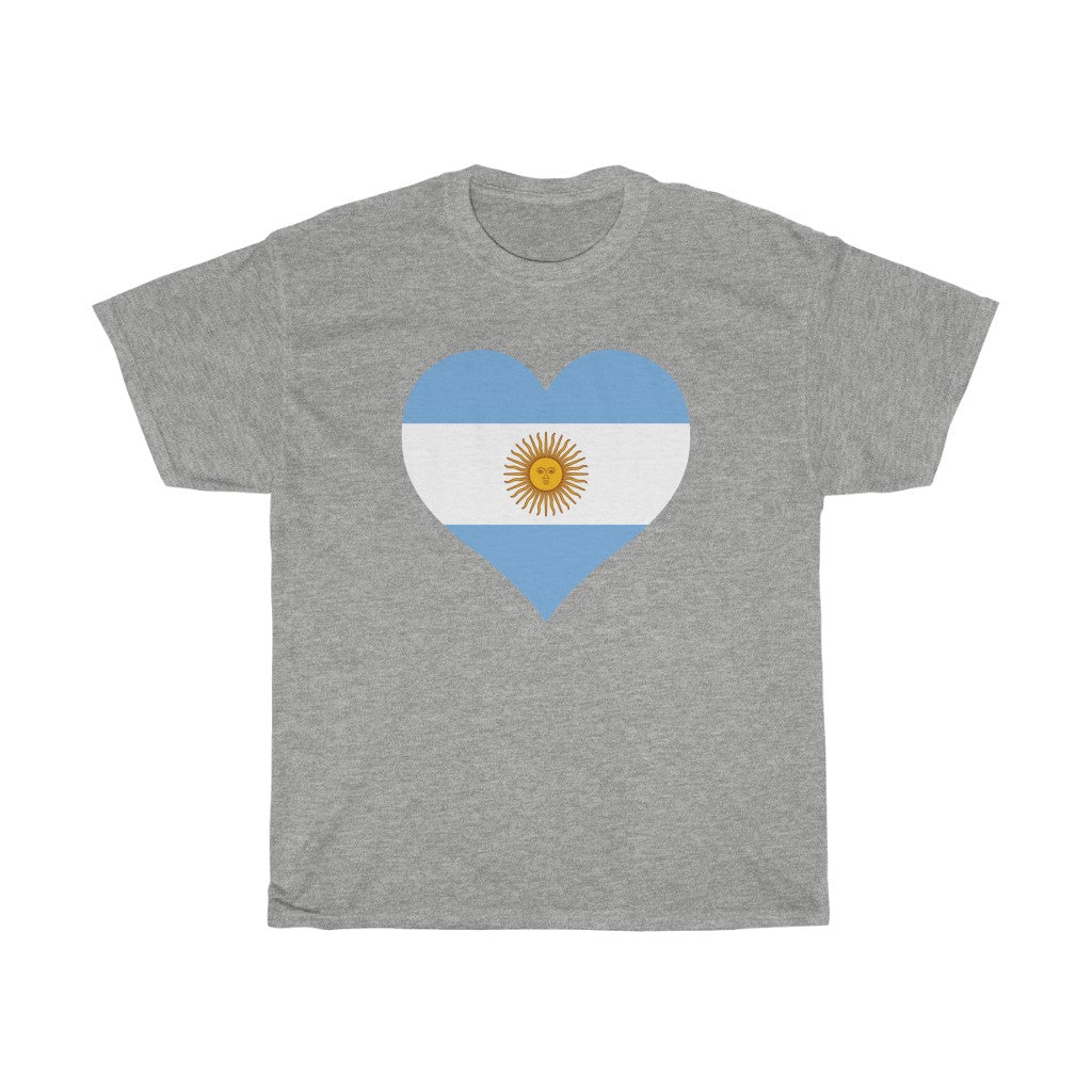 Argentina Heart Flag Standard Tee - Unisex