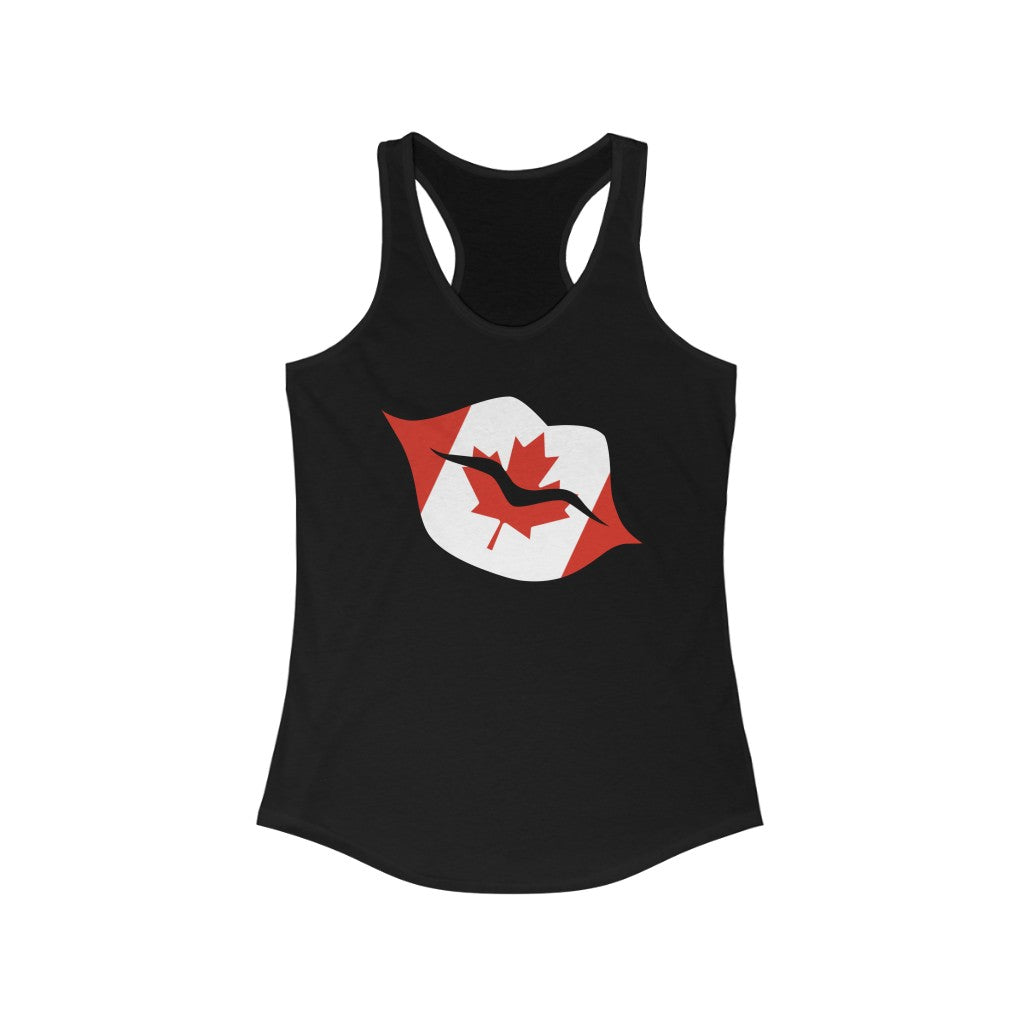 Canada Lips Flag Tank - Women
