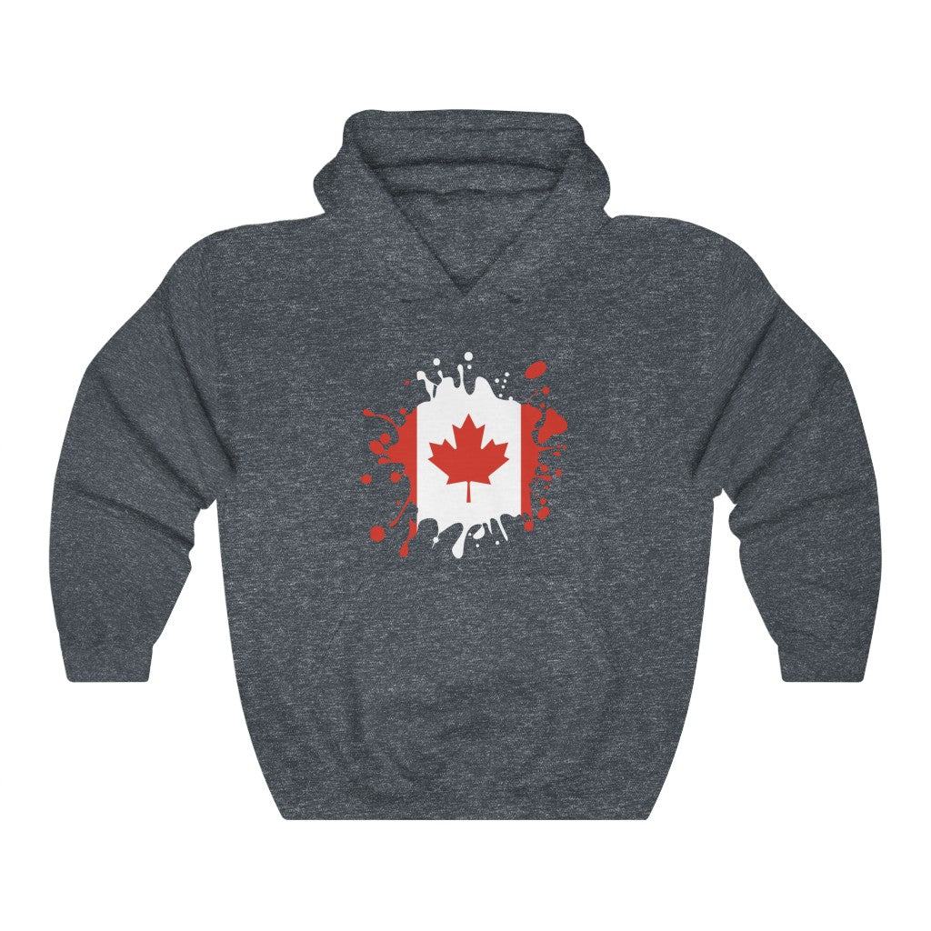 Canada Splat Flag Hoodie Sweatshirt - Unisex