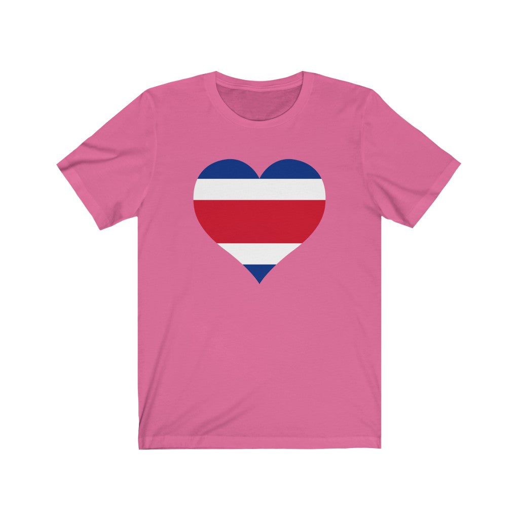 Costa Rica Heart Flag Premium Tee - Unisex