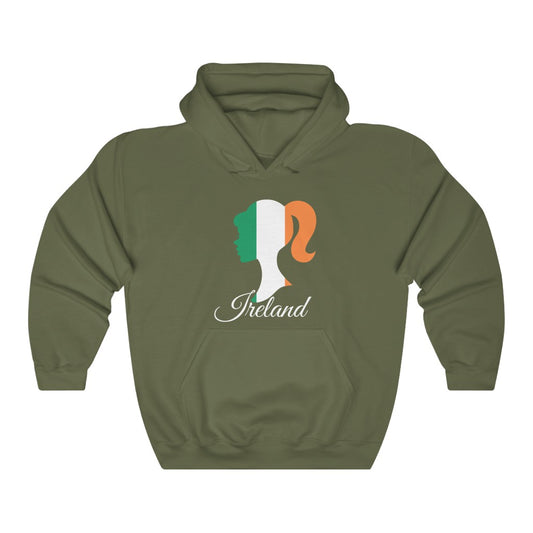 Ireland Girl Flag Hoodie Sweatshirt 2 - Unisex