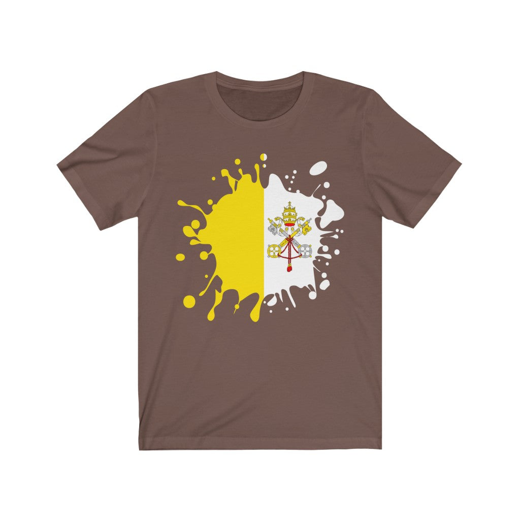 Holy See Splat Flag Premium Tee - Unisex
