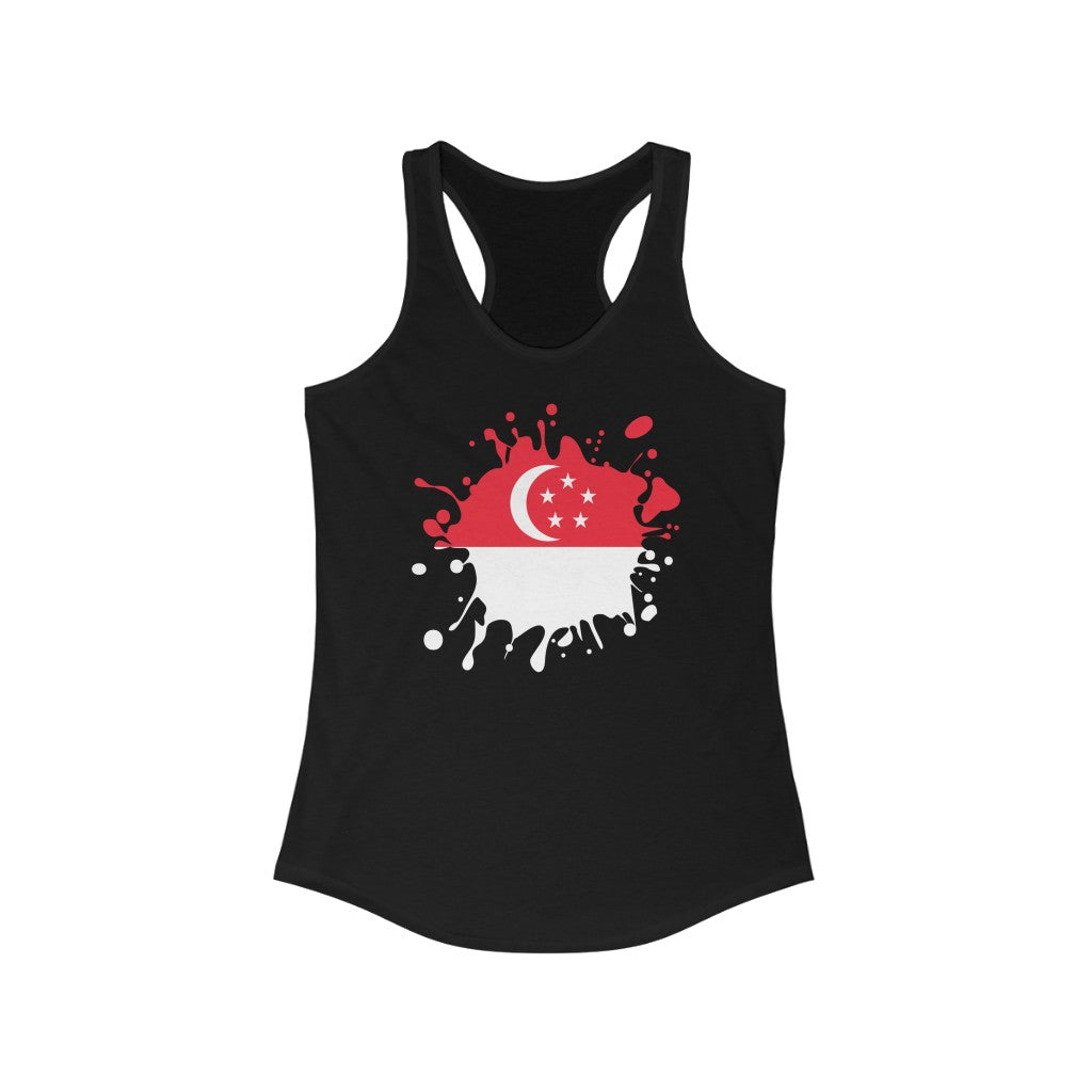 Singapore Splat Flag Tank - Women