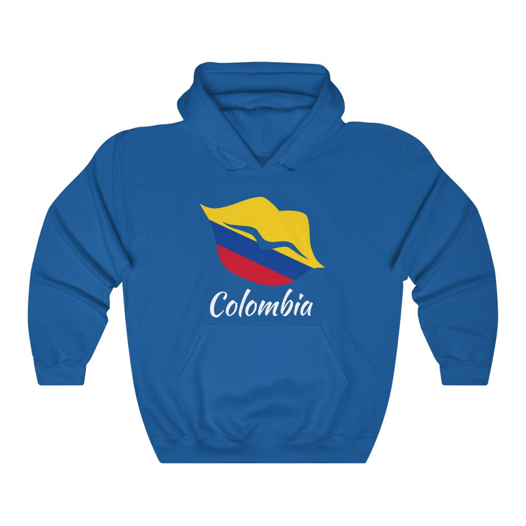 Colombia Lips Flag Hoodie Sweatshirt 2 - Unisex