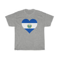El Salvador Heart Flag Standard Tee - Unisex