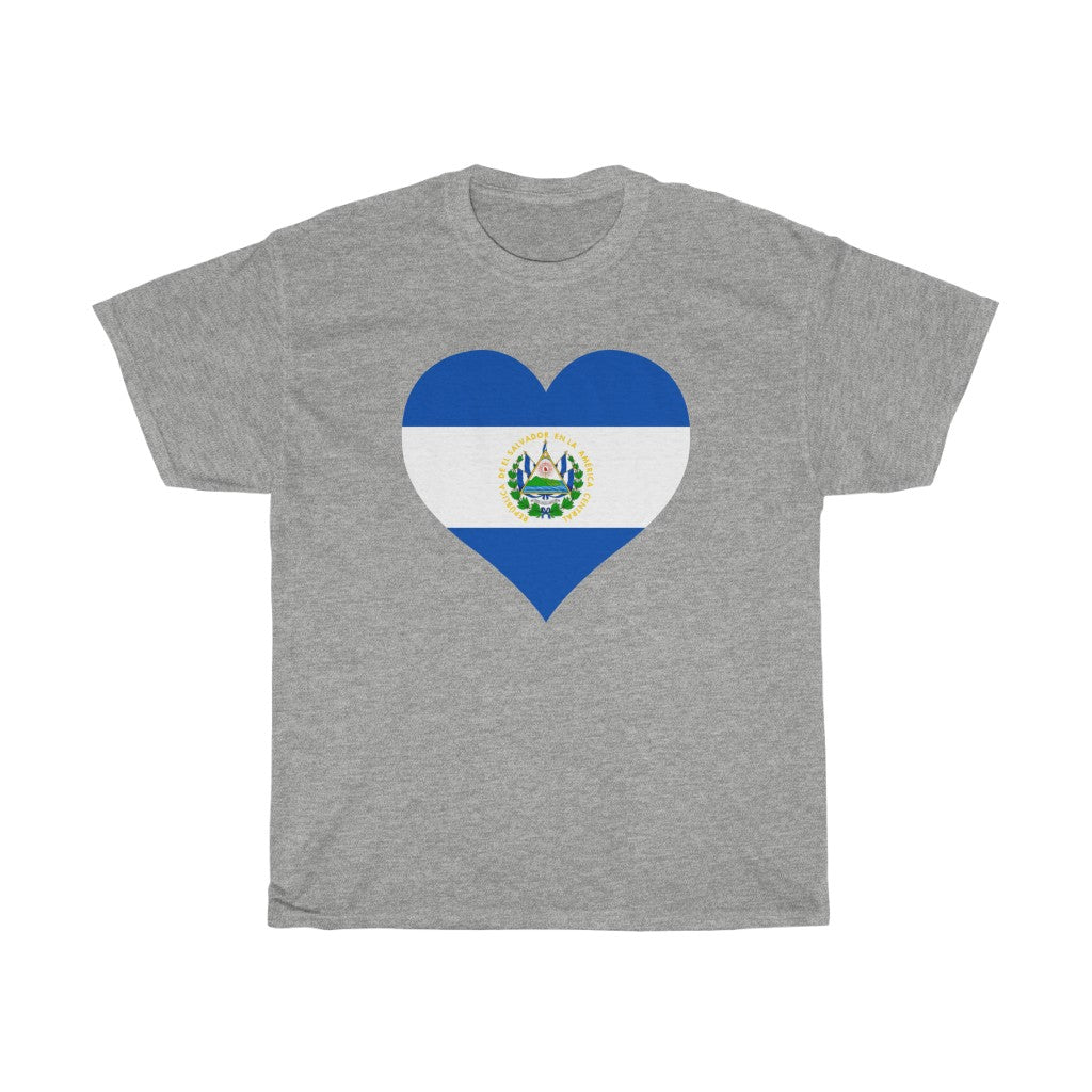 El Salvador Heart Flag Standard Tee - Unisex