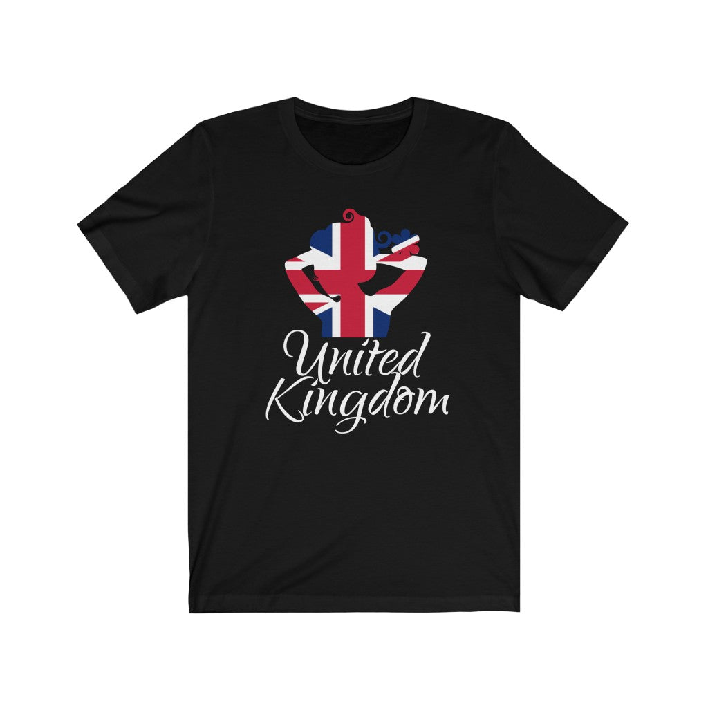 United Kingdom Lady Flag Premium Tee 2 - Unisex