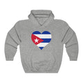 Cuba Heart Flag Hoodie Sweatshirt - Unisex