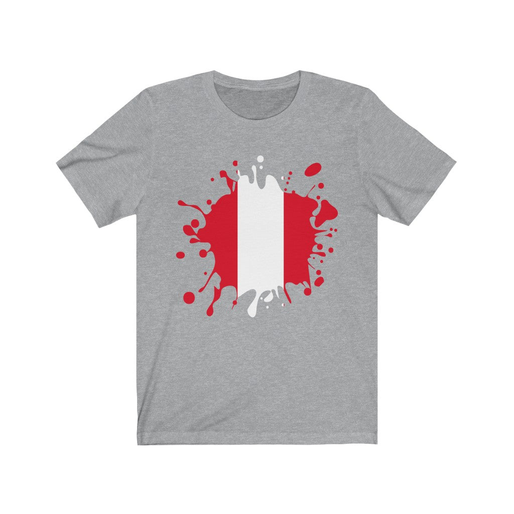 Peru Splat Flag Premium Tee - Unisex