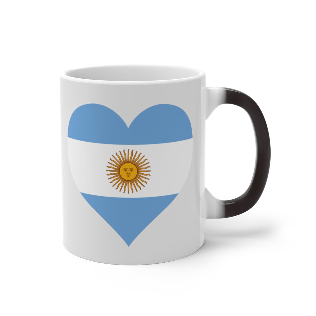 Argentina Heart Color Changing Mug