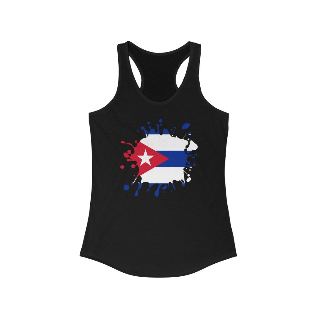 Cuba Splat Flag Tank - Women