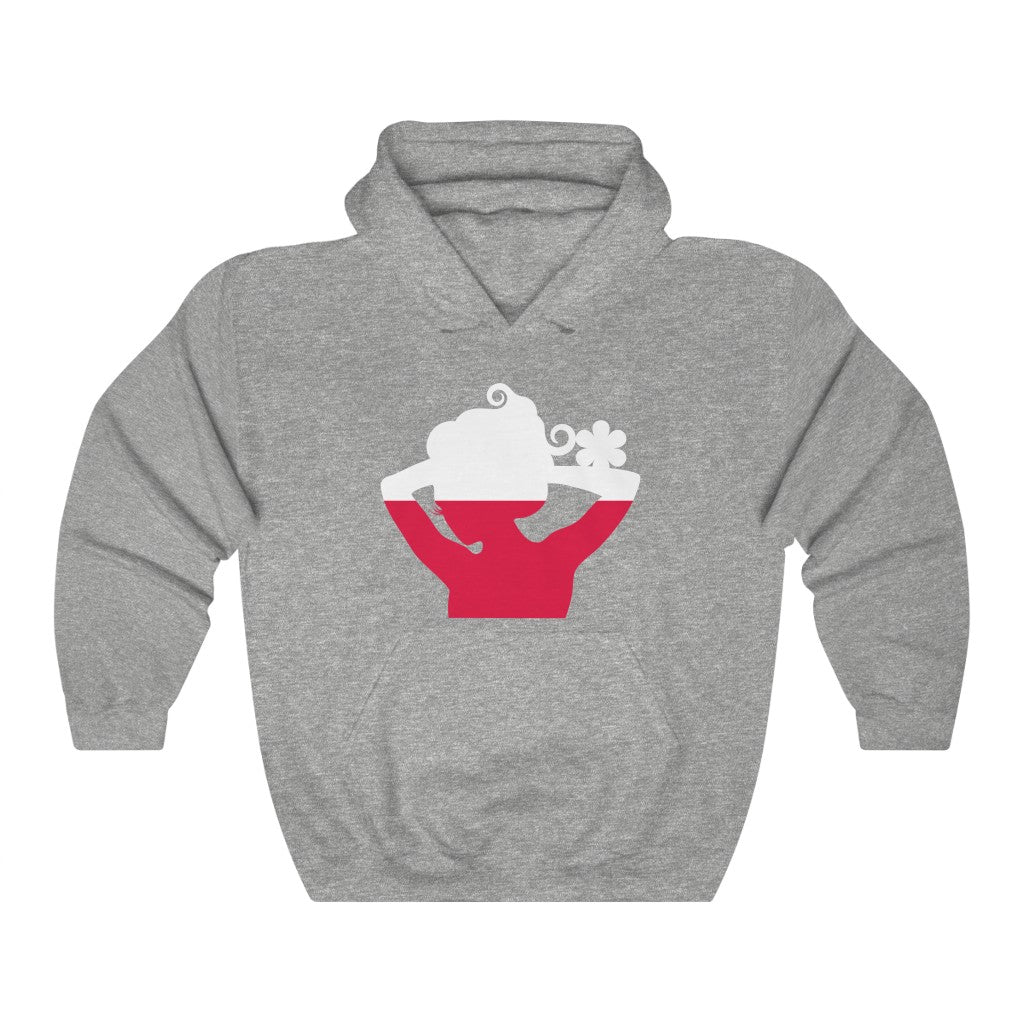 Poland Lady Flag Hoodie Sweatshirt - Unisex