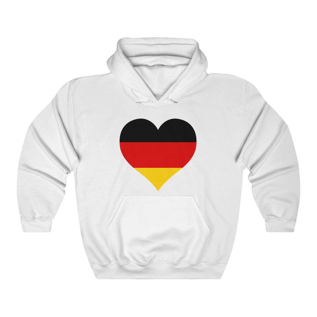 Germany Heart Flag Hoodie Sweatshirt - Unisex
