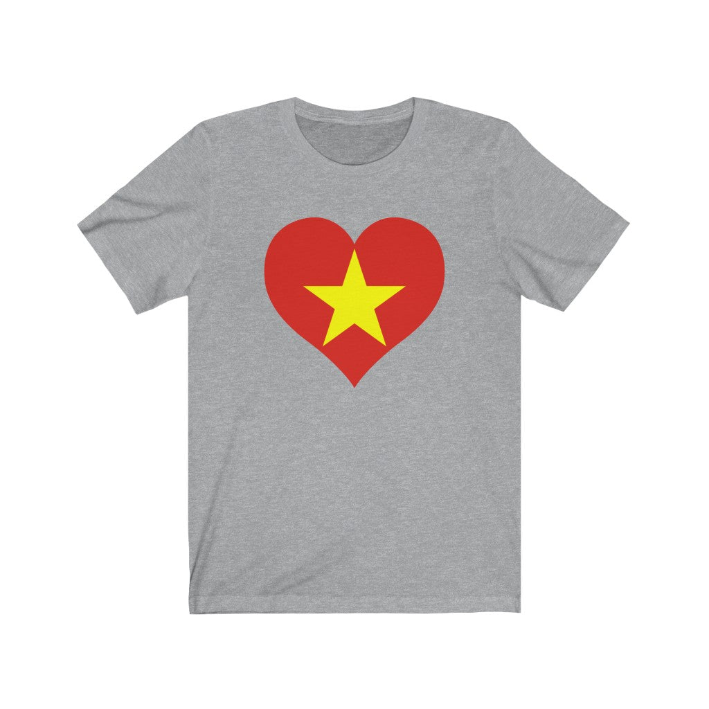Vietnam Heart Flag Premium Tee - Unisex