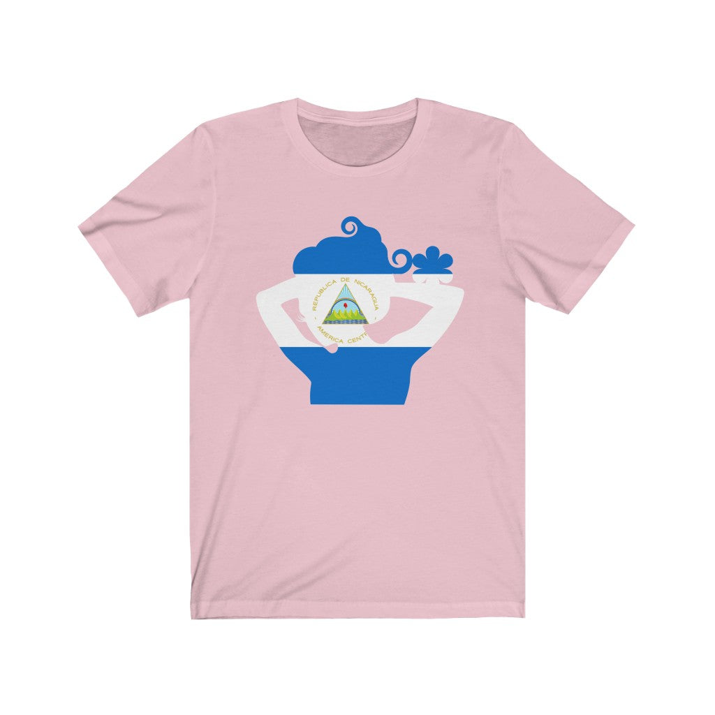 Nicaragua Lady Flag Premium Tee - Unisex