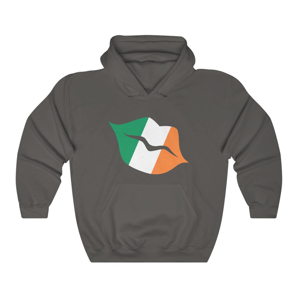 Ireland Lips Flag Hoodie Sweatshirt - Unisex