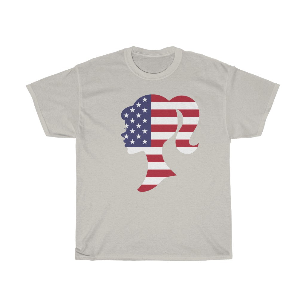 United States of America Girl Flag Standard Tee - Unisex