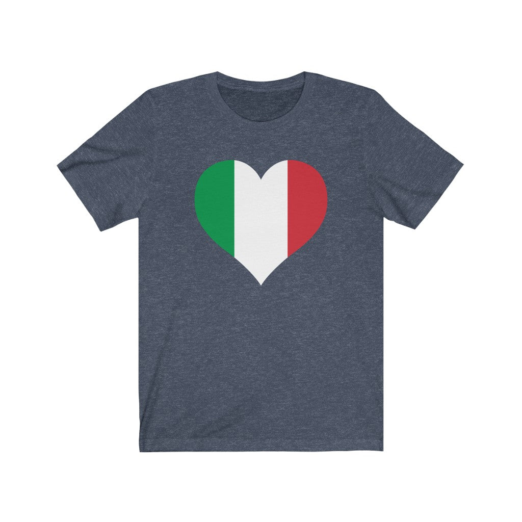 Italy Heart Flag Premium Tee - Unisex