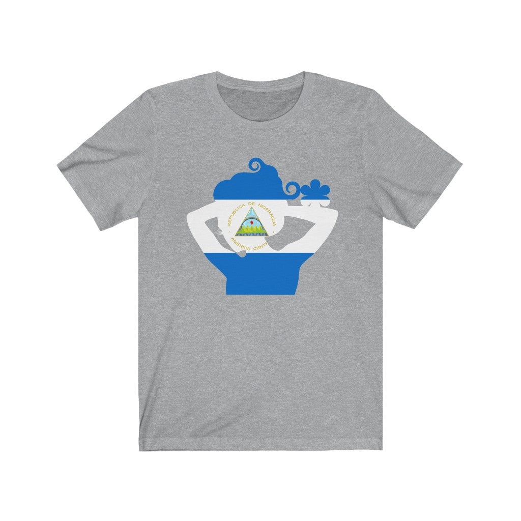 Nicaragua Lady Flag Premium Tee - Unisex