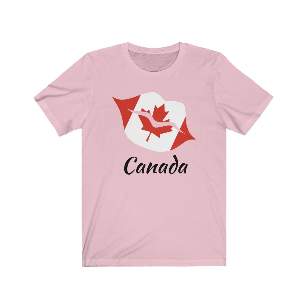 Canada Lips Flag Premium Tee 1 - Unisex