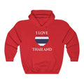 Thailand Heart Flag Hoodie Sweatshirt 2 - Unisex