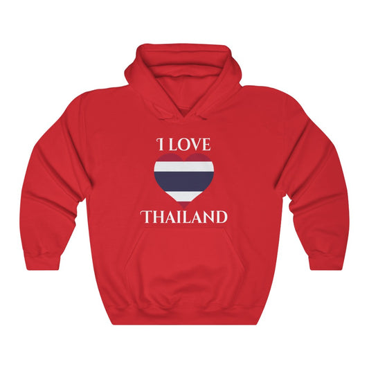 Thailand Heart Flag Hoodie Sweatshirt 2 - Unisex