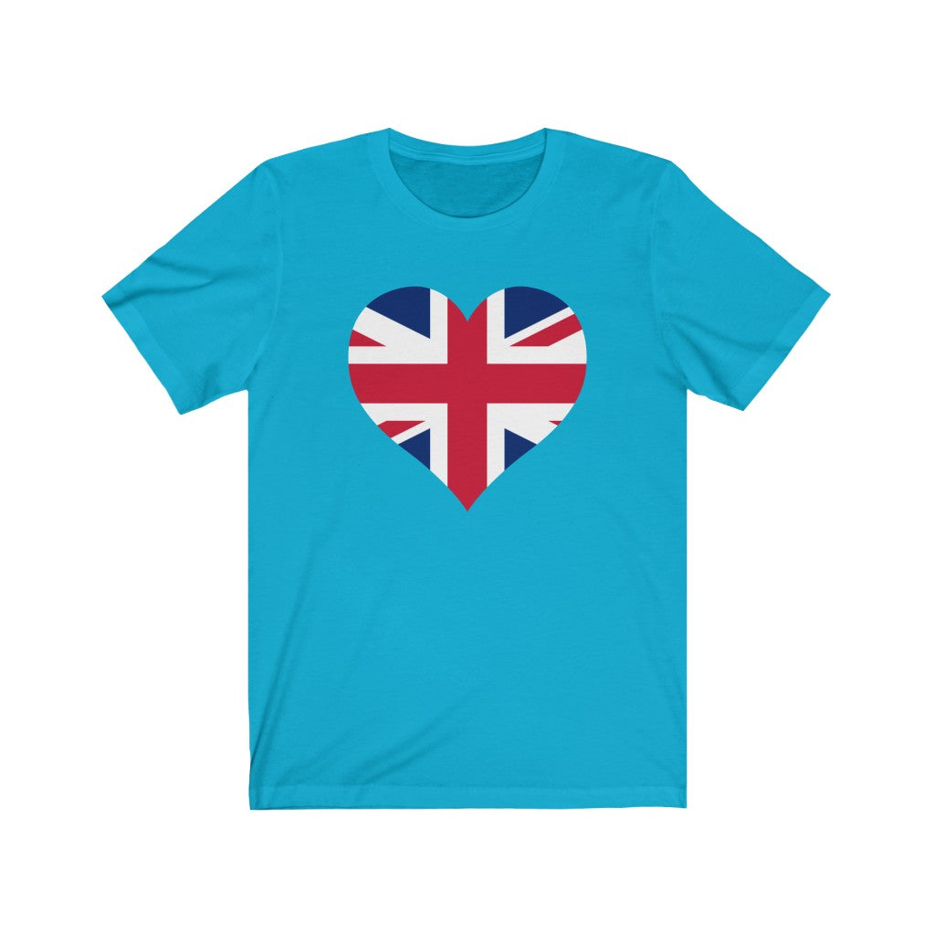 United Kingdom Heart Flag Premium Tee - Unisex