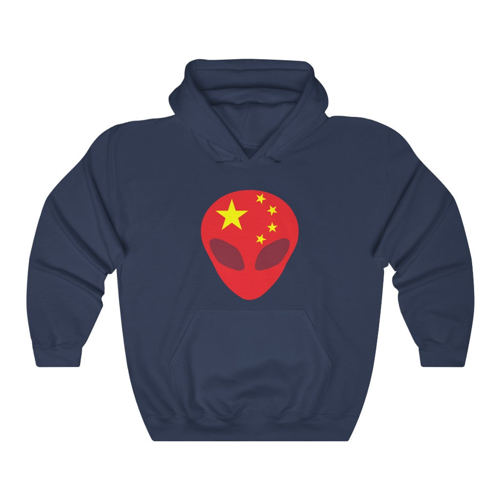 China Alien Flag Hoodie Sweatshirt - Unisex