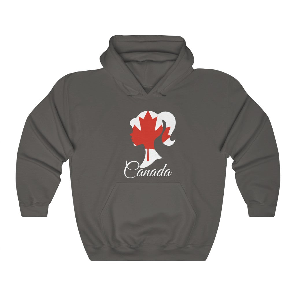 Canada Girl Flag Hoodie Sweatshirt 2 - Unisex