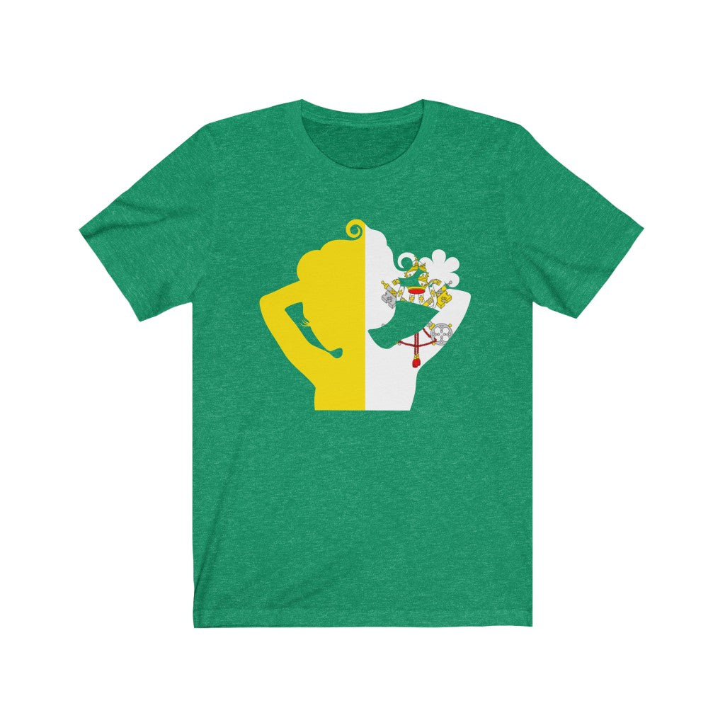 Holy See Lady Flag Premium Tee - Unisex