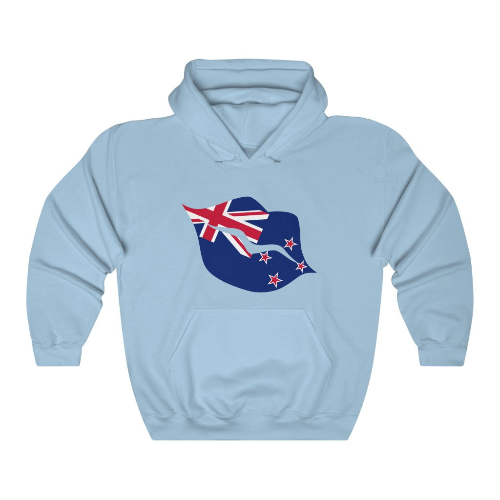 New Zealand Lips Flag Hoodie Sweatshirt - Unisex