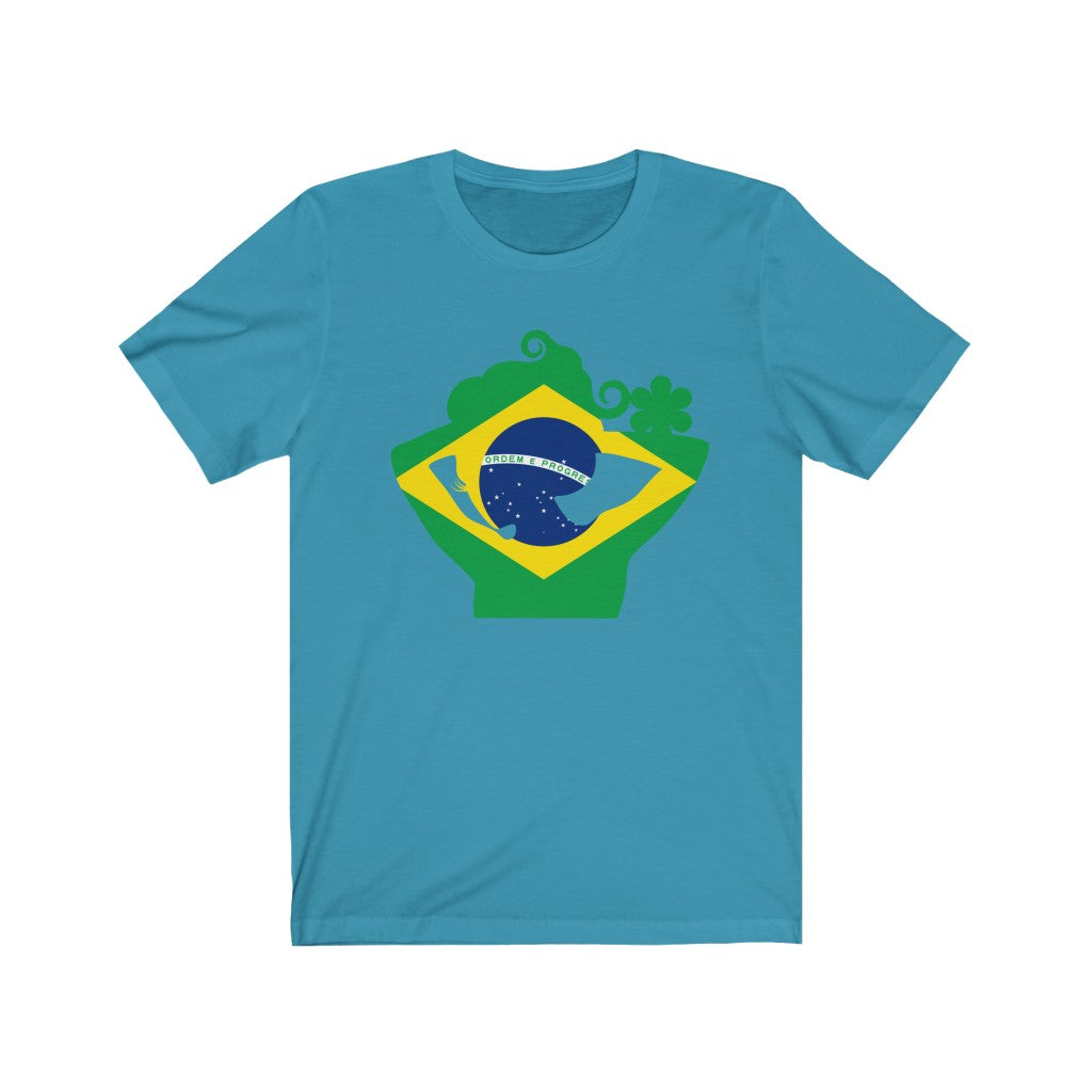 Brazil Lady Flag Premium Tee - Unisex