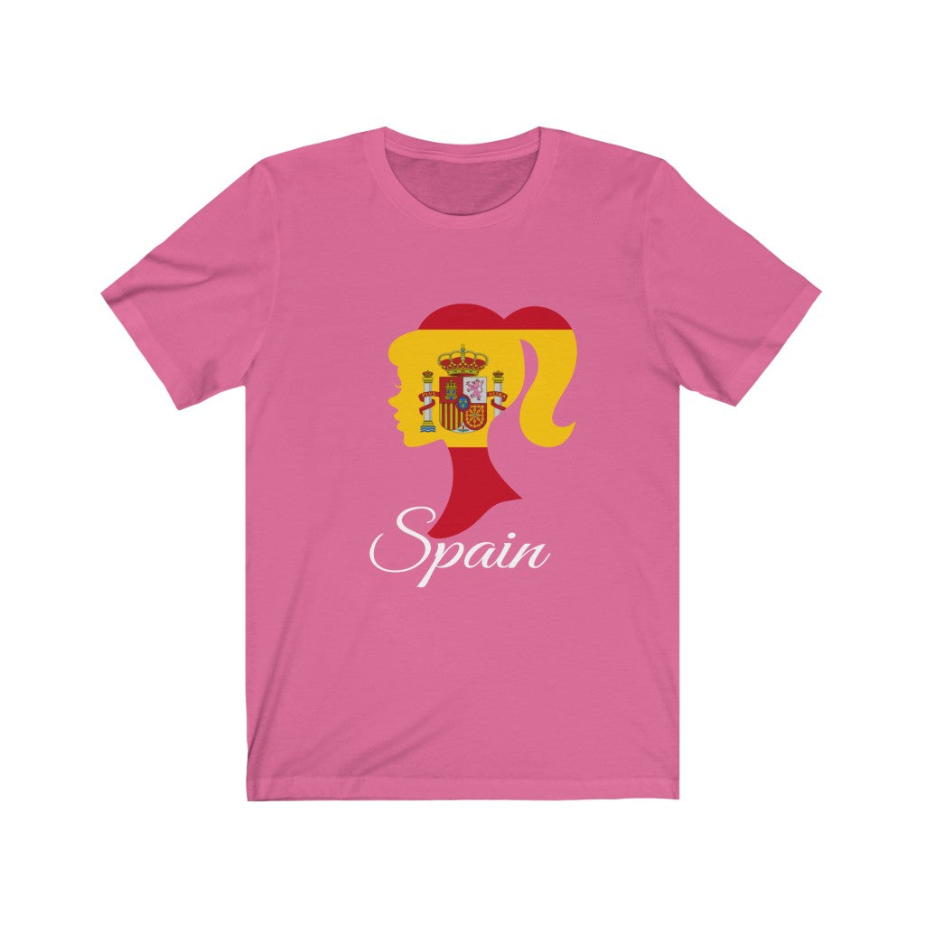 Spain Girl Flag Premium Tee 2 - Unisex