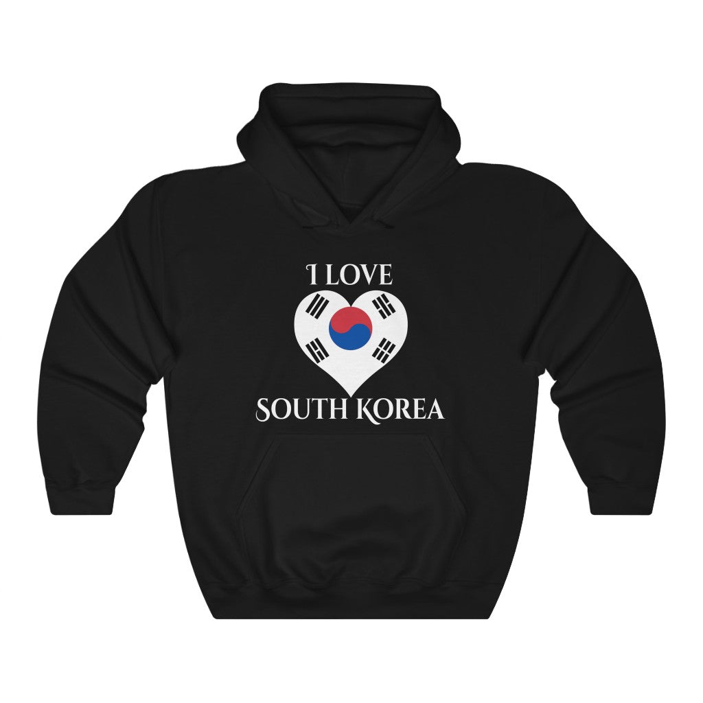 South Korea Heart Flag Hoodie Sweatshirt 2 - Unisex