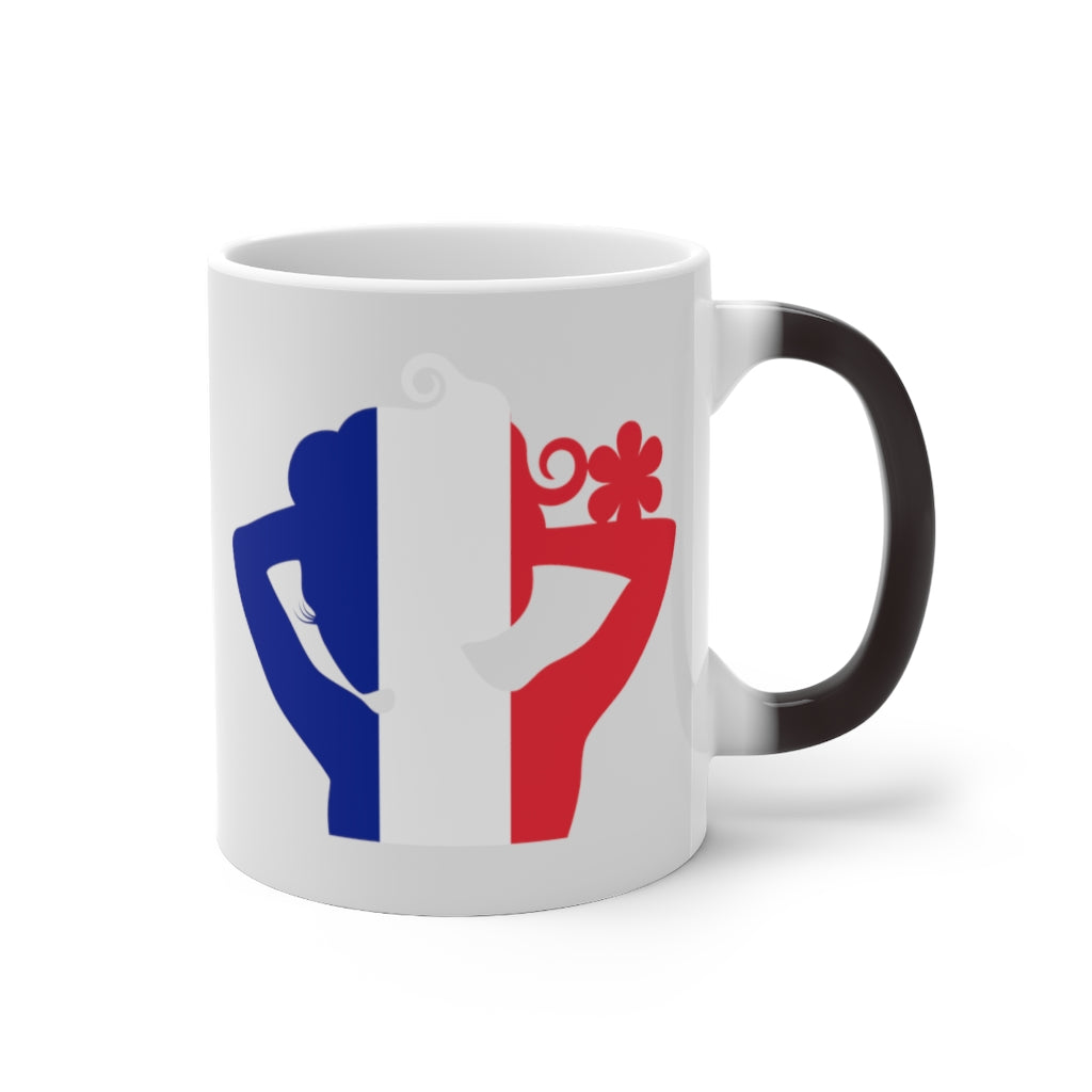 France Lady Color Changing Mug