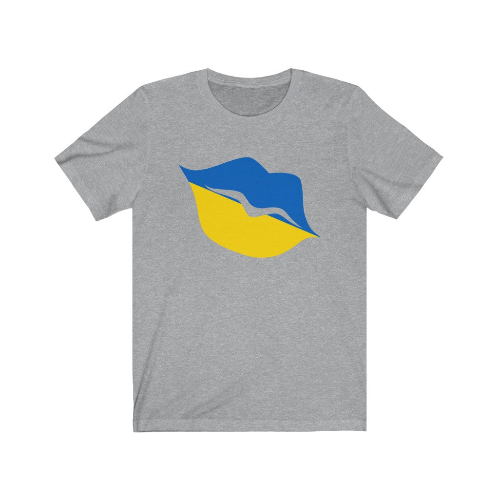 Ukraine Lips Flag Premium Tee - Unisex