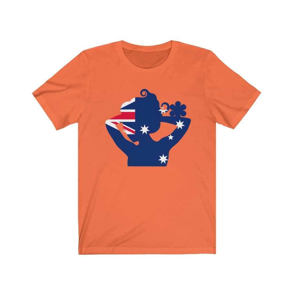Australia Lady Flag Premium Tee - Unisex