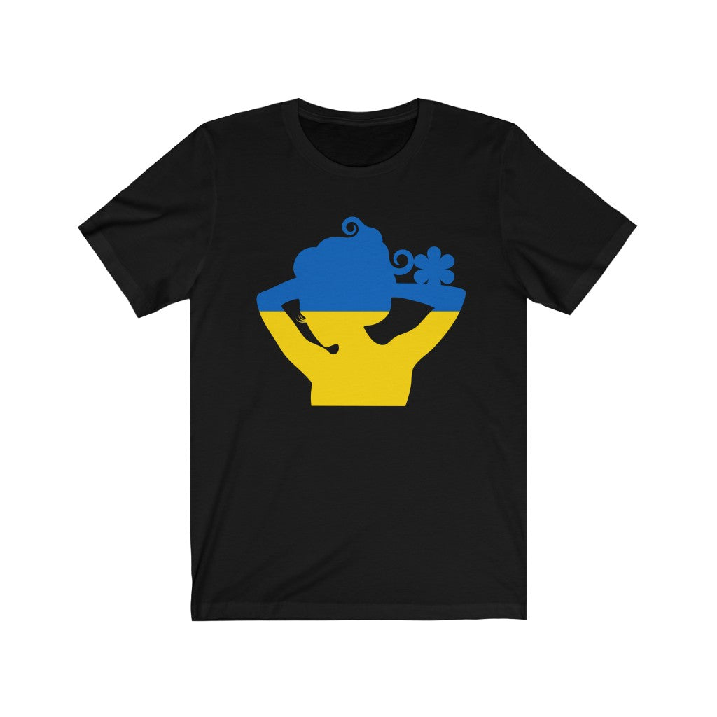Ukraine Lady Flag Premium Tee - Unisex