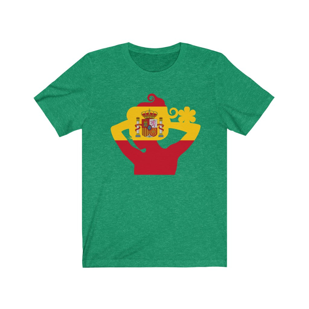 Spain Lady Flag Premium Tee - Unisex