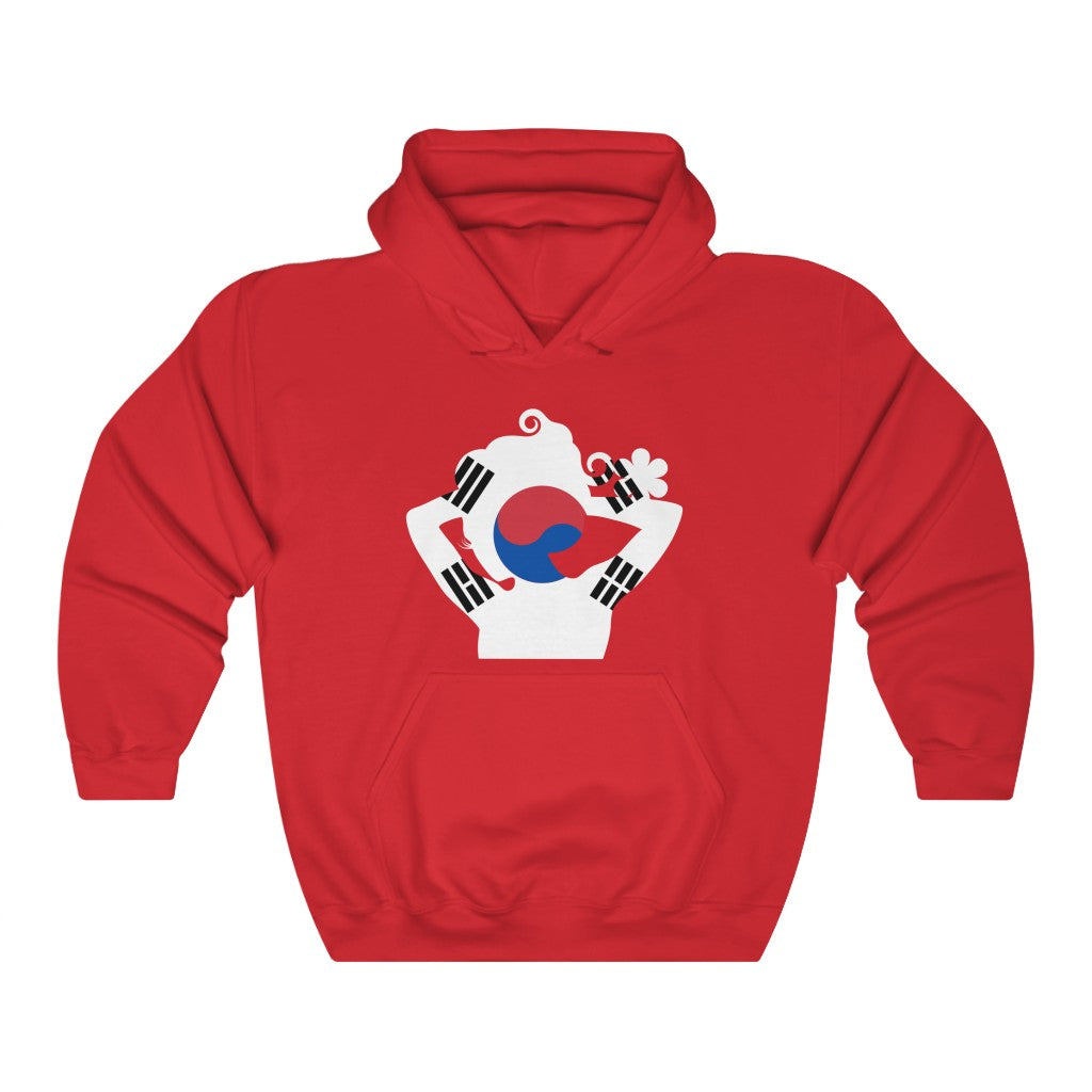 South Korea Lady Flag Hoodie Sweatshirt - Unisex