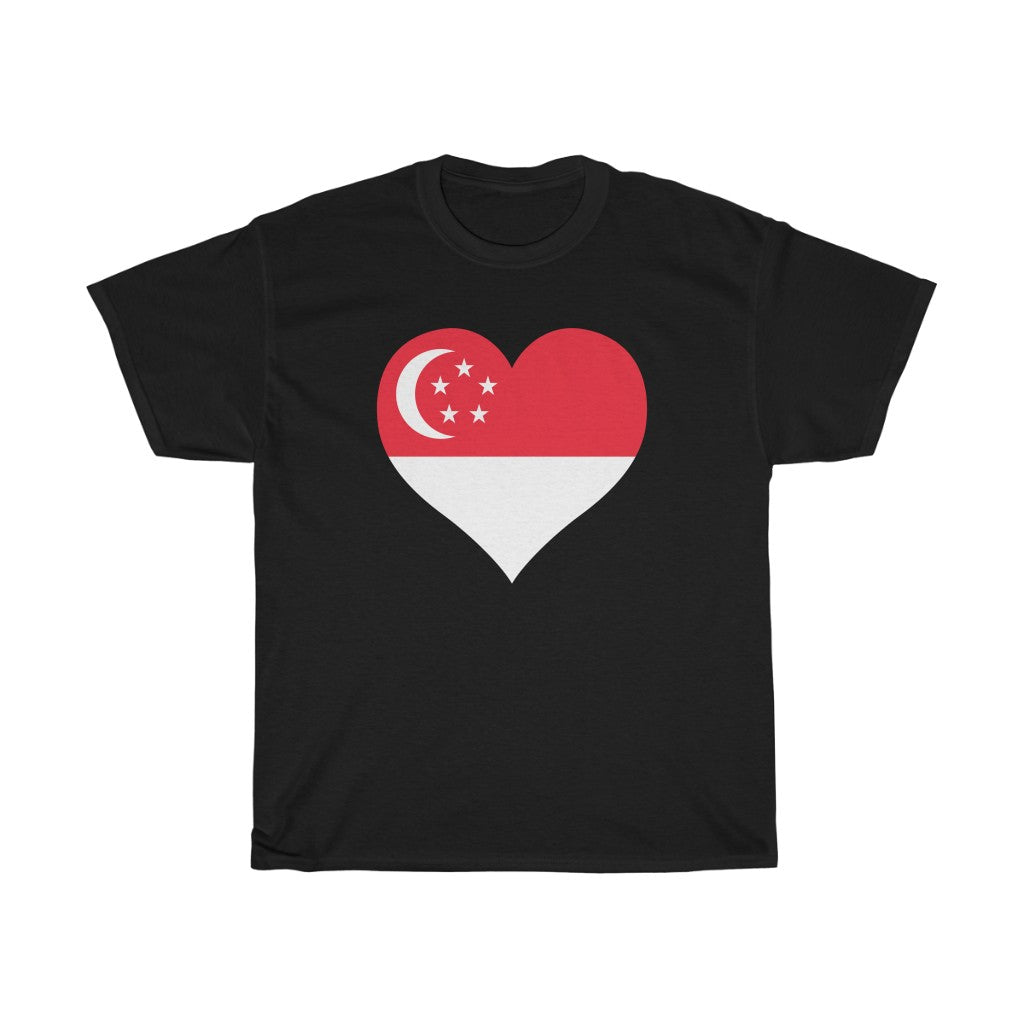 Singapore Heart Flag Standard Tee - Unisex