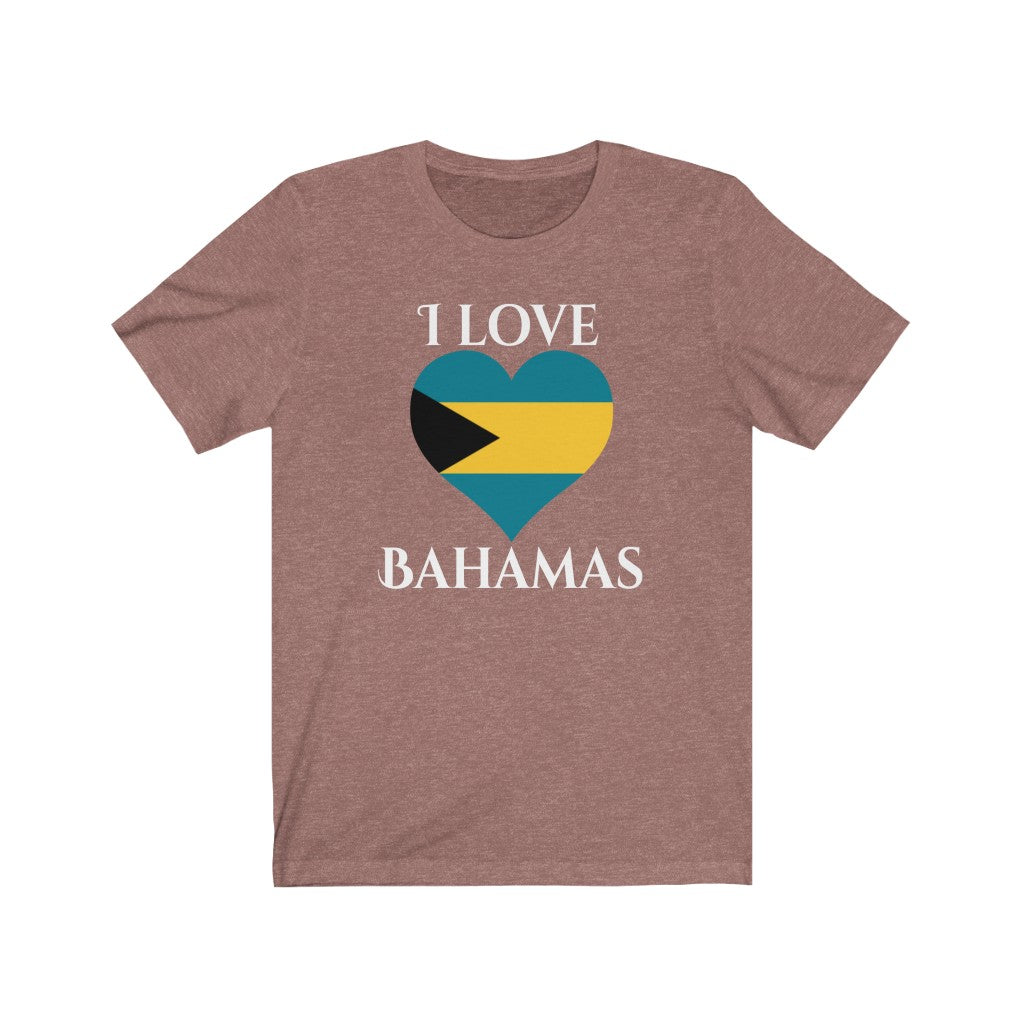 Bahamas Heart Flag Premium Tee 2 - Unisex