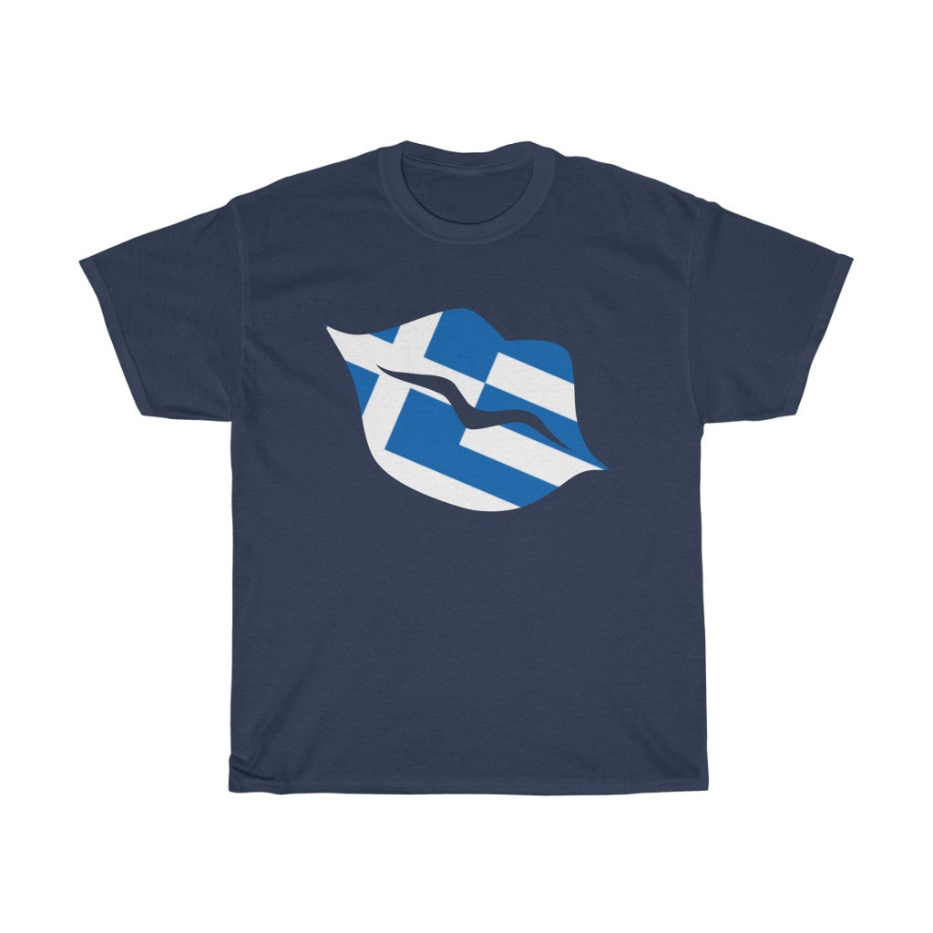 Greece Lips Flag Standard Tee - Unisex