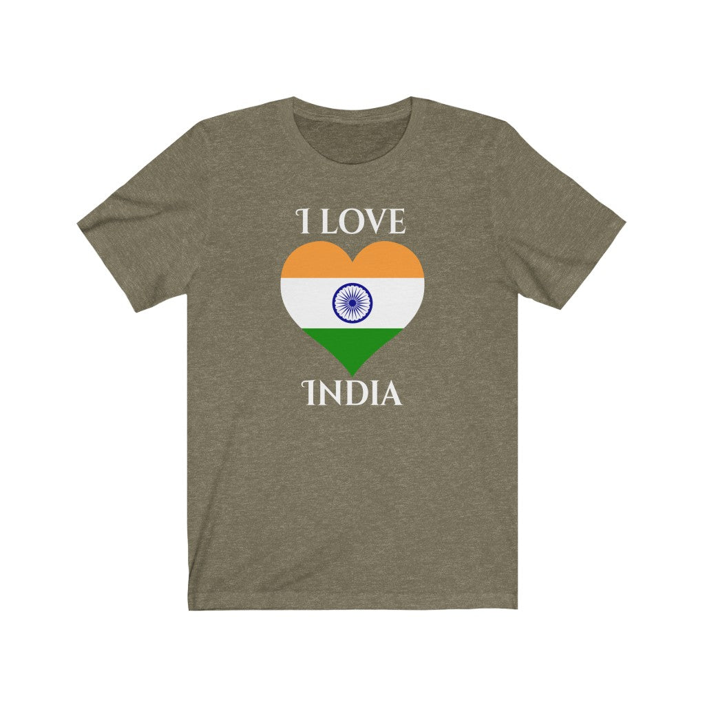 India Heart Flag Premium Tee 2 - Unisex