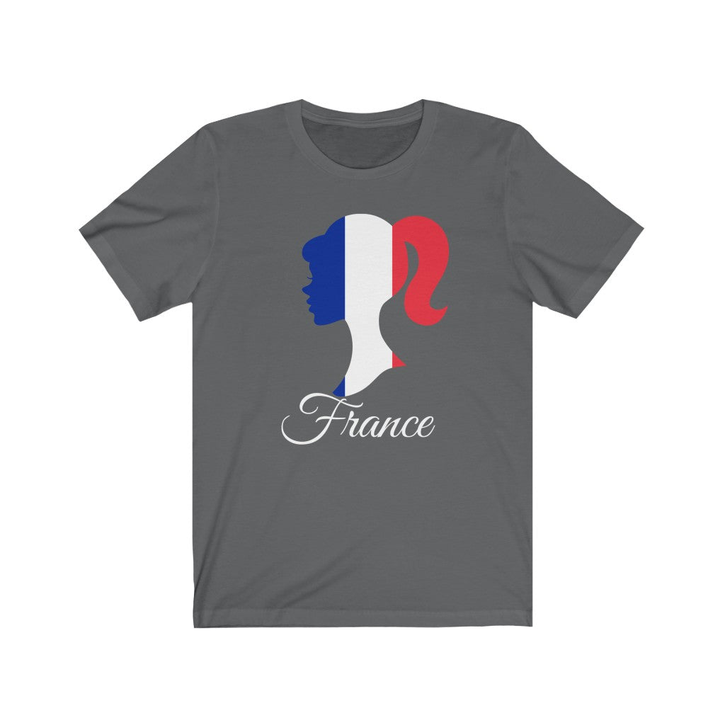 France Girl Flag Premium Tee 2 - Unisex