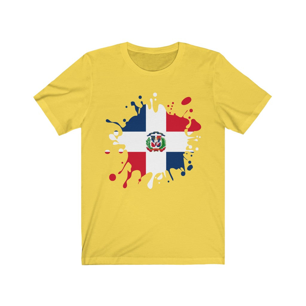 Dominican Republic Splat Flag Premium Tee - Unisex