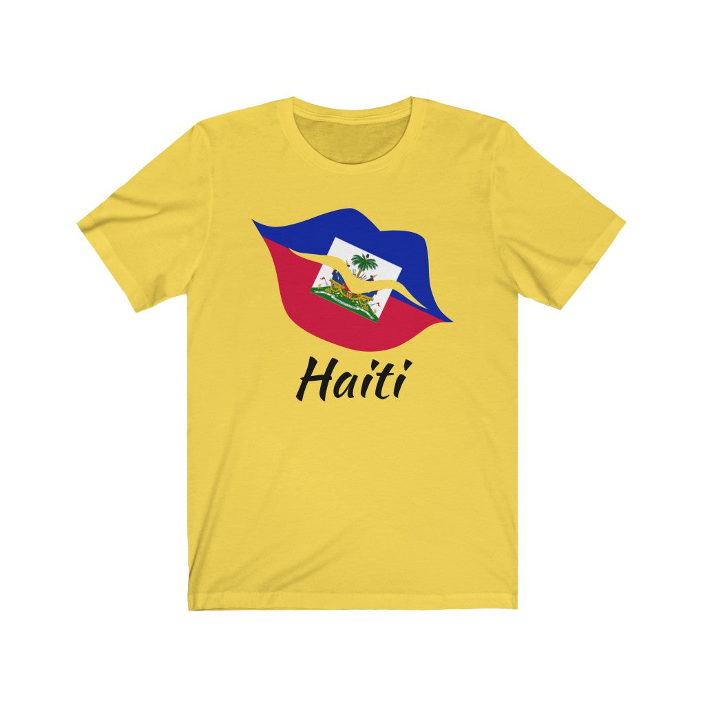 Haiti Lips Flag Premium Tee 1 - Unisex