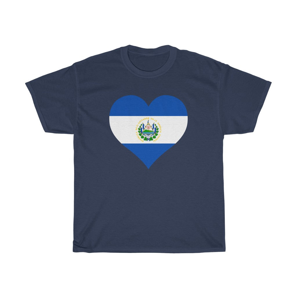 El Salvador Heart Flag Standard Tee - Unisex