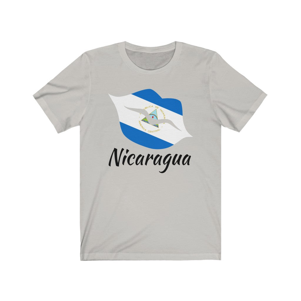 Nicaragua Lips Flag Premium Tee 1 - Unisex