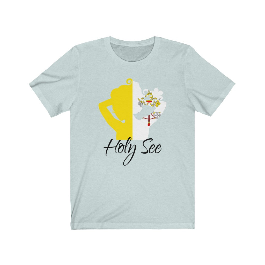 Holy See Lady Flag Premium Tee 1 - Unisex